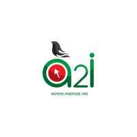 Logo featuring a bird alongside the text 'a2i,' symbolizing innovation and creativity in a modern design.