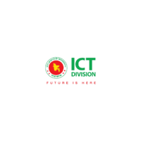 Logo of the ICT division displayed prominently, representing technology and innovation in a modern design.