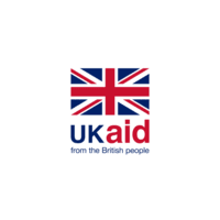 Logo of UK Aid accompanied by the text 'UK Aid from the British People' in a clear and recognizable format
