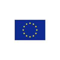 The European Union flag featuring a circle of twelve gold stars on a blue background, symbolizing unity and harmony